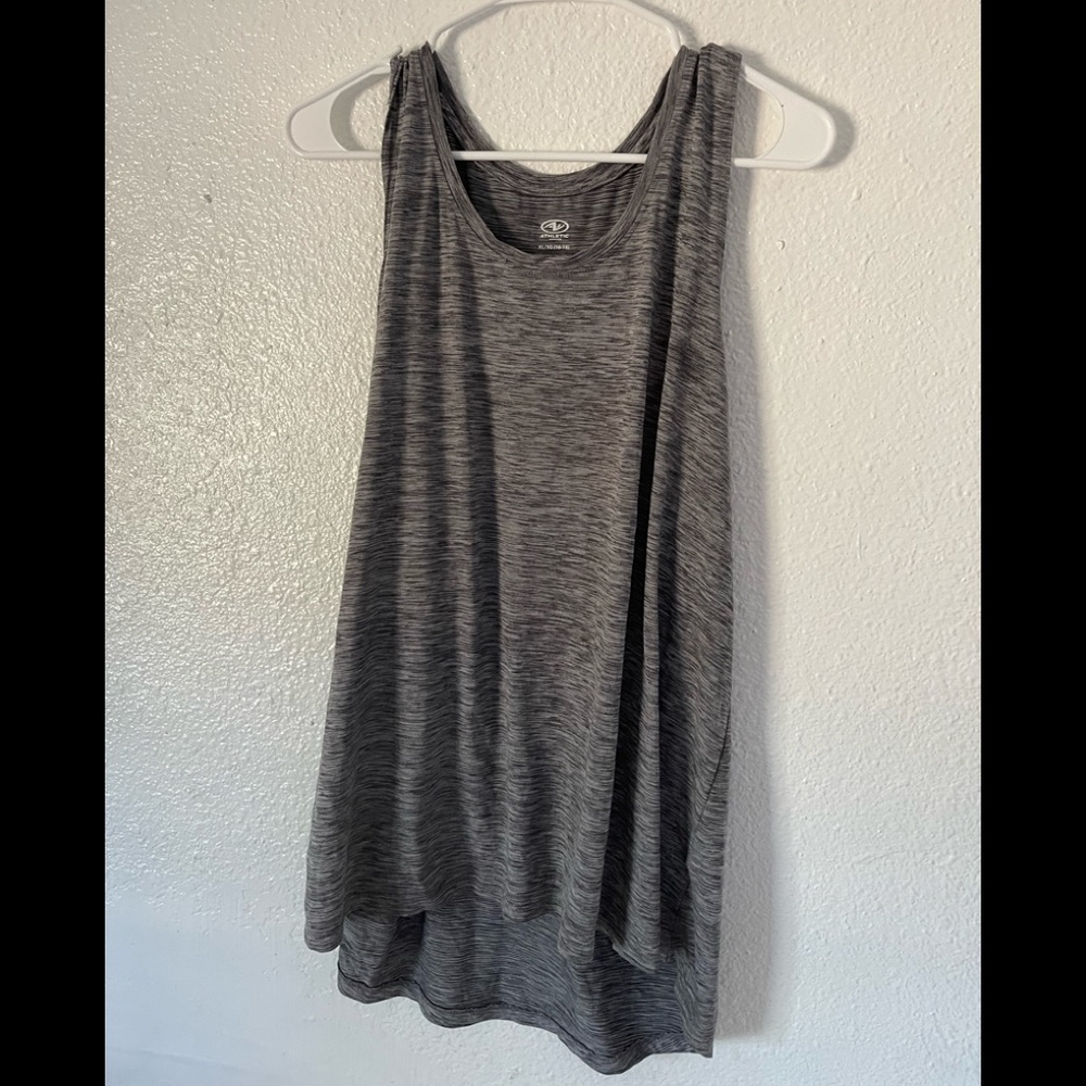 Gray womens tank top